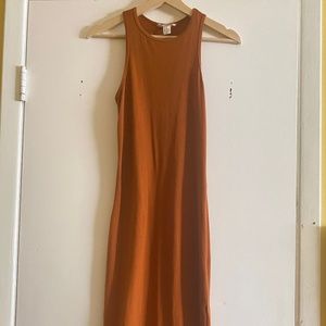 Burnt Orange Mid-Maxi Dress - Forever 21
